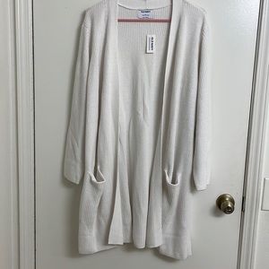 Old Navy Textured Shaker-Stitch Long-Line Open-Front Sweater 2X